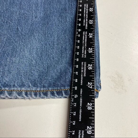 J. CREW, The Sutton Men’s Jeans, blue, 34/27.5, Blue, zipper and button closure - Picture 4 of 11